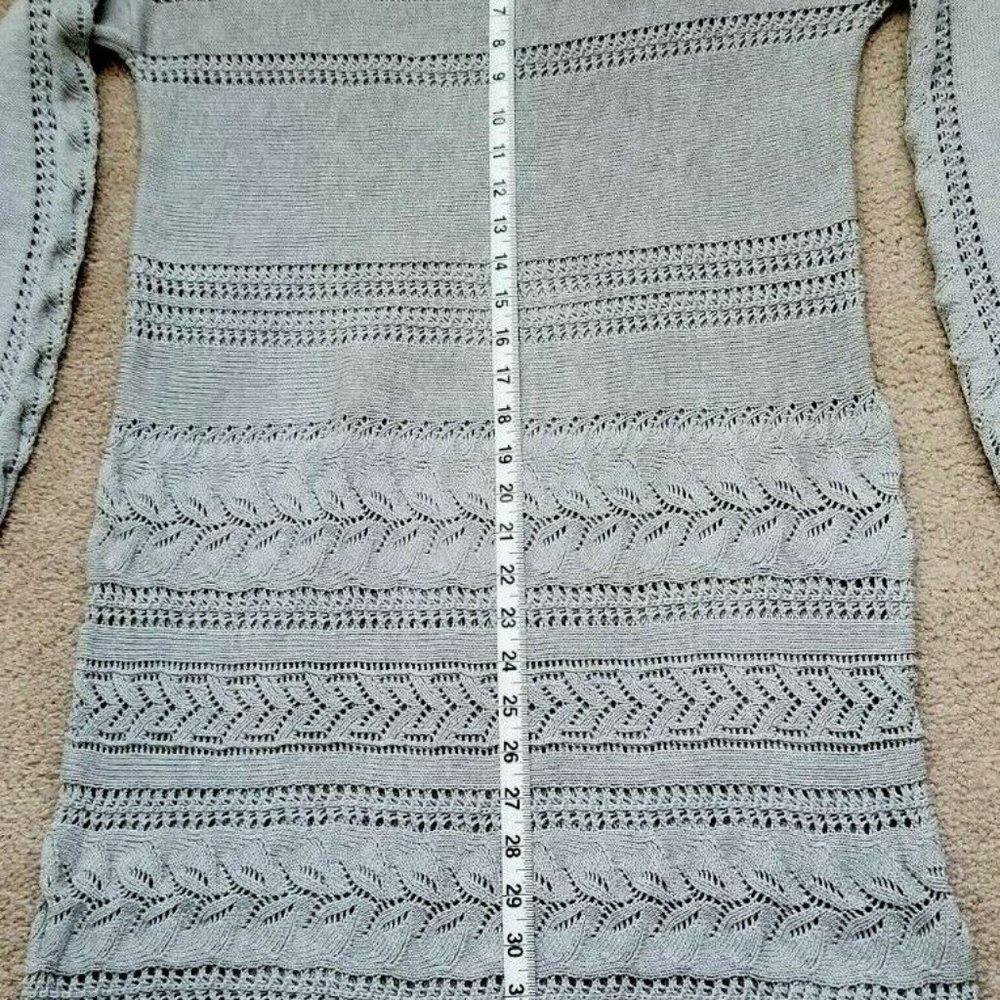 Sundance catalog Lovely Days Tunic Sweater Dress Gray Sz Small - Picture 8 of 8